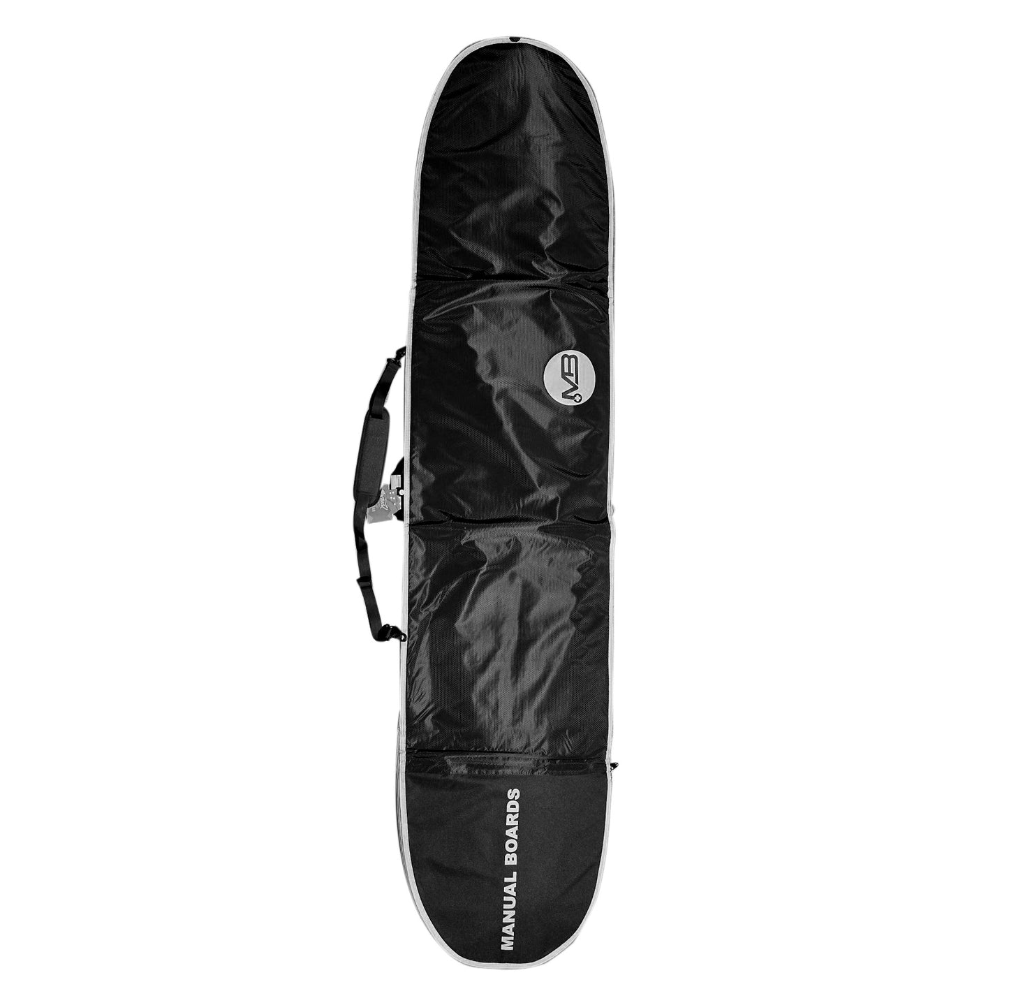 Nylon Silver Longboard Cover Black gray