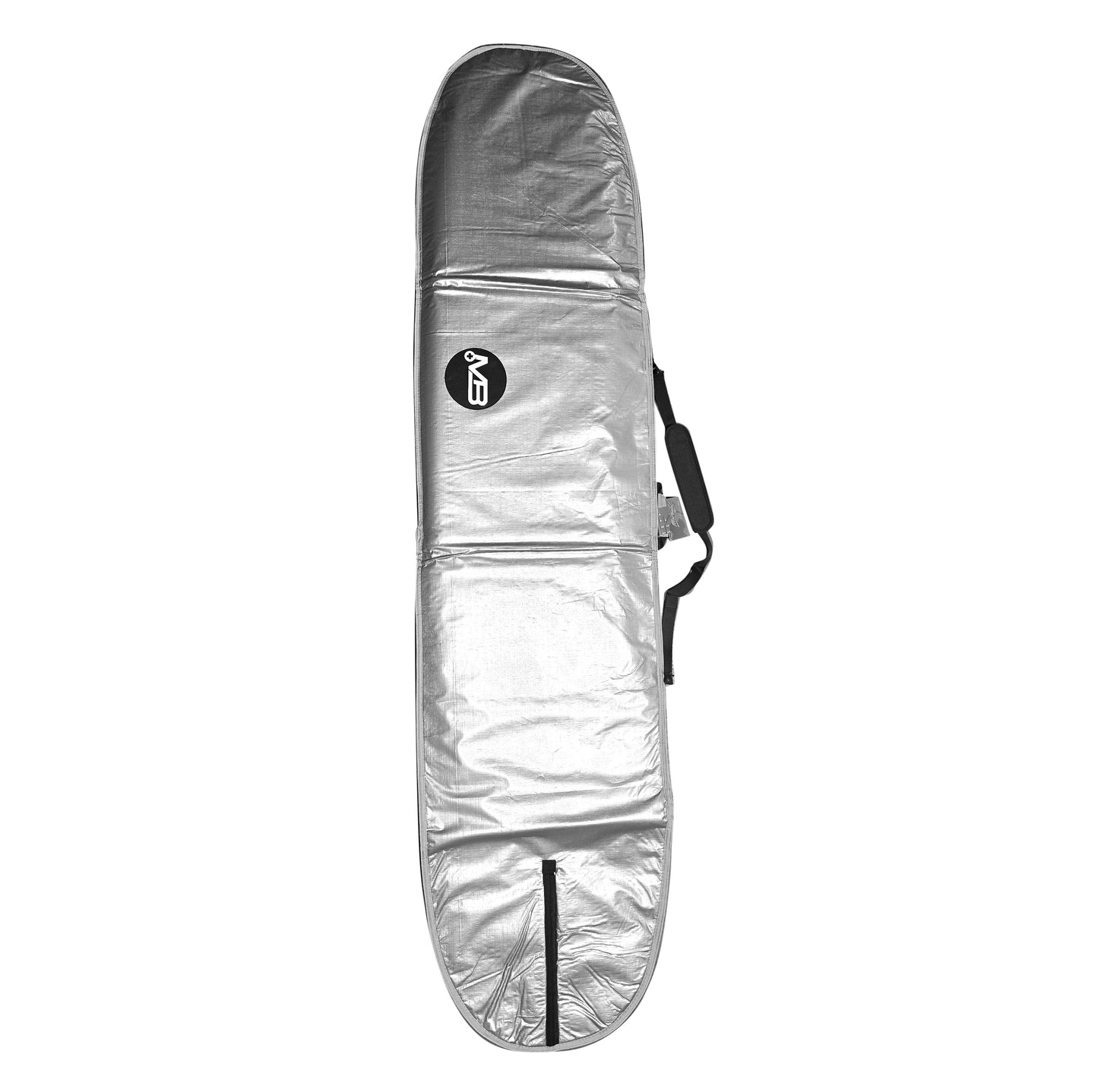 Nylon Silver Longboard Cover Black gray